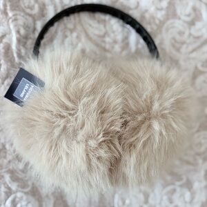 Fluffy Beige Earmuffs